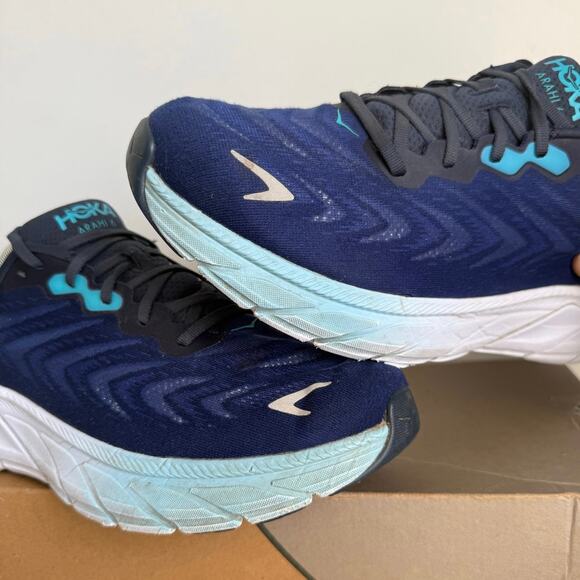Hoka One One Arahi 6 Blue/White Men Running Sneakers- SZ 11 main image 14